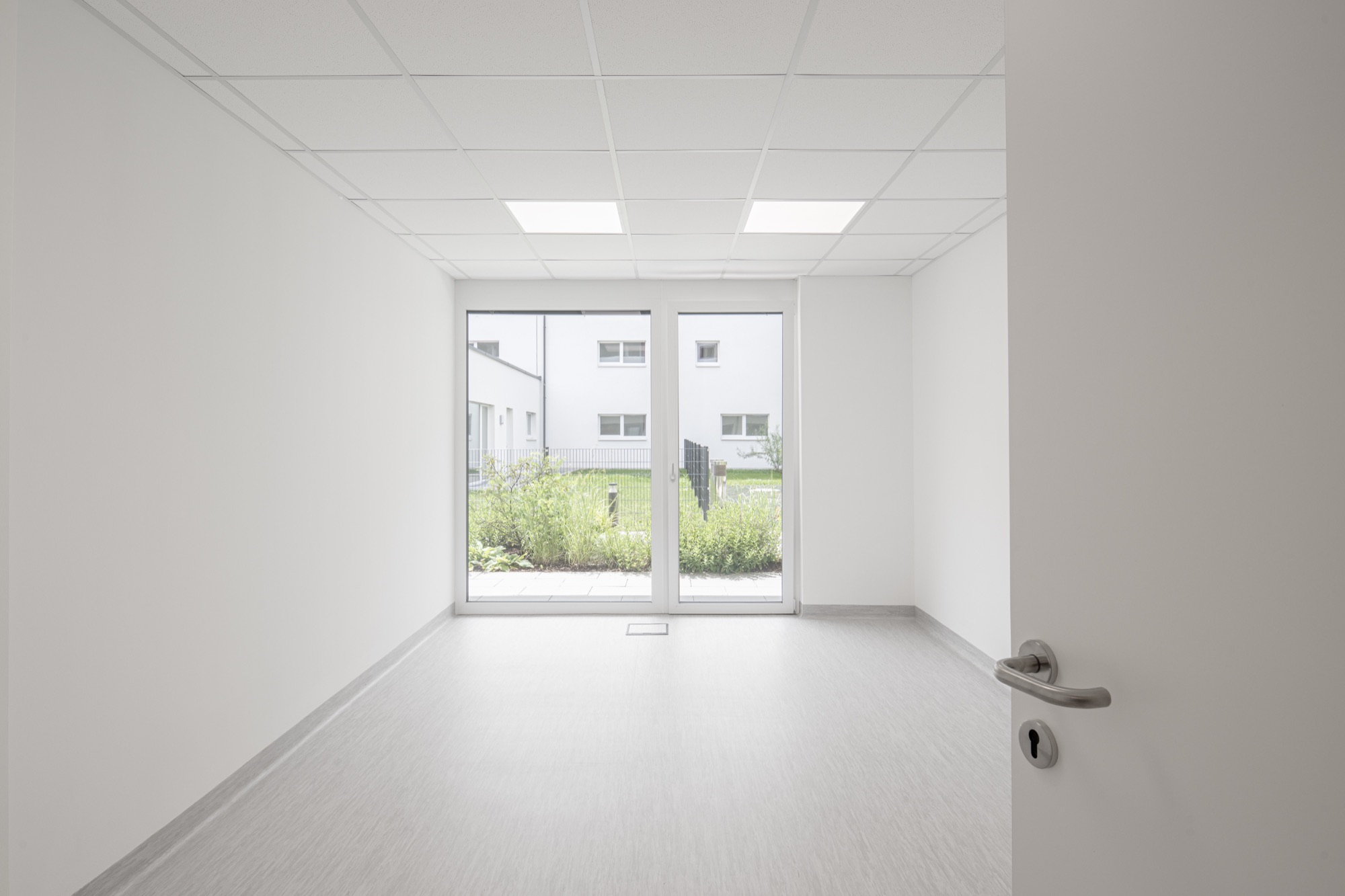 Vorbereiteter Ordinationsraum während des MaxMED Ausbaus