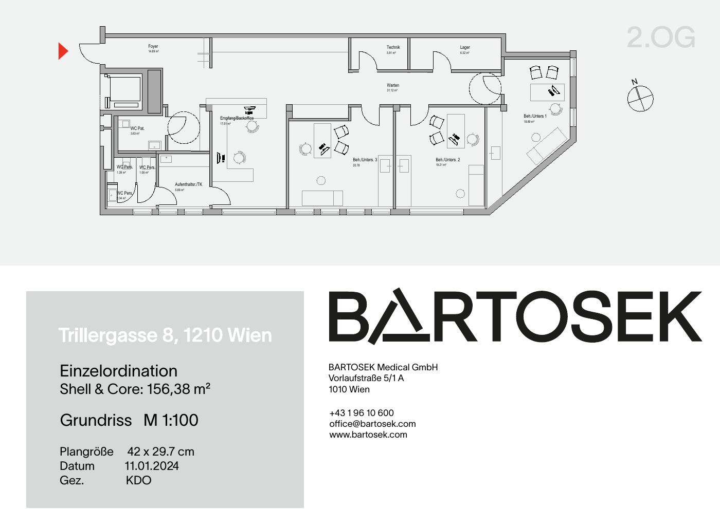 BARTOSEK feasibility study: 2nd floor, TOP 5