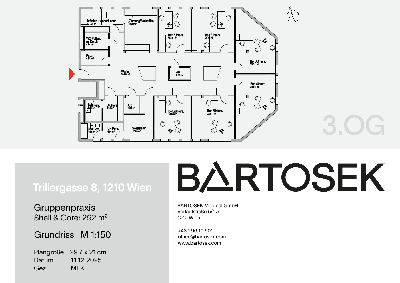 BARTOSEK feasibility study: 3rd floor, TOP 9 + 10